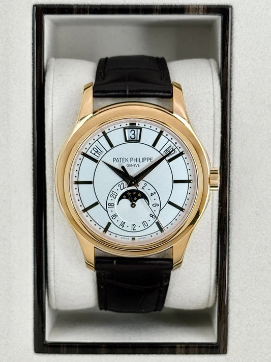 PP Annual Annual Calendar 40mm 5205R Rose Gold-plated White Dial