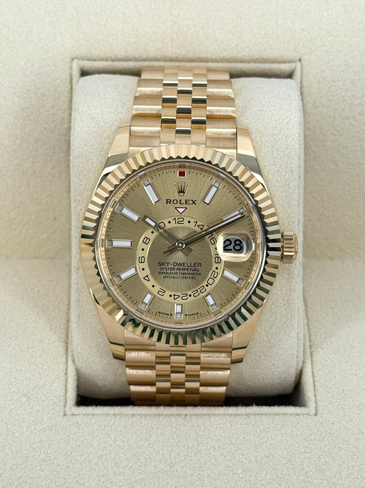 Sky-Dweller Assembled 42mm 336938 Yellow Gold Jubilee Champagne Dial
