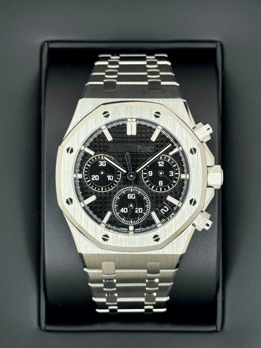 AP Assembled 100% Royal Oak Chronograph 41mm 26240ST Black Dial