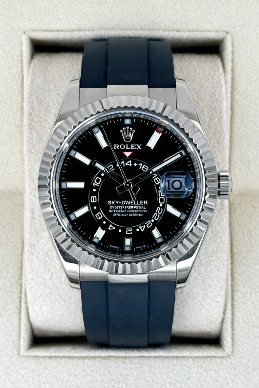 Sky-Dweller Assembled 42mm 336934 Oysterflex Black Dial