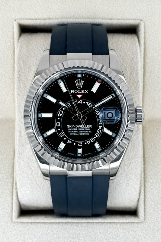 Sky-Dweller Assembled 42mm 336934 Oysterflex Black Dial