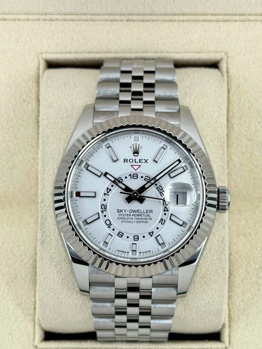 Sky-Dweller Assembled 42mm 336934 Stainless Steel Jubilee White Dial