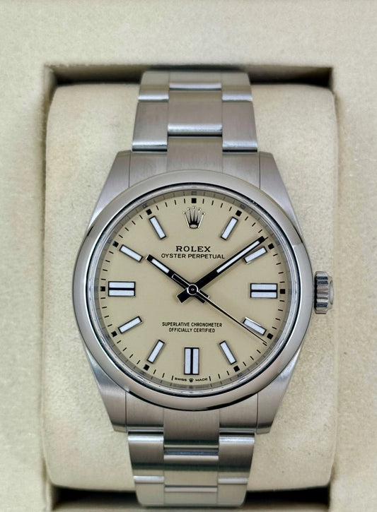 NEW 2025 Oyster Perpetual Assembled (100) 41mm 134300 Beige Dial
