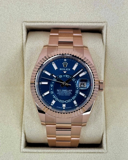 Sky-Dweller Assembled 42mm 336935 Rose Gold Blue Dial