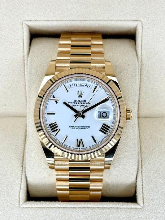 Day-Date Assembled 40mm 228238 Presidential White Dial