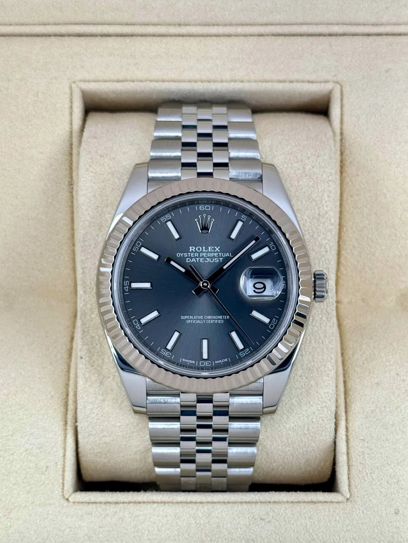 Datejust montiert (100) 36m 126334 Jubilee-Rhodium-Zifferblatt