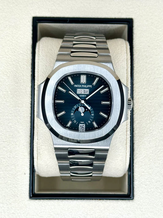 PP Nautilus Assembled 100% 40.5mm 5726/1A-014 Nautilus Moonphase Blue Dial