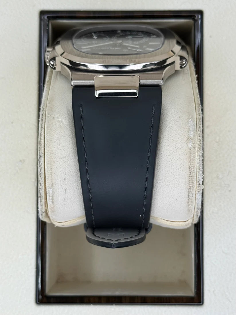 PP Nautilus Samlet 100% 40mm 5712G Hvidguld Grå Skive