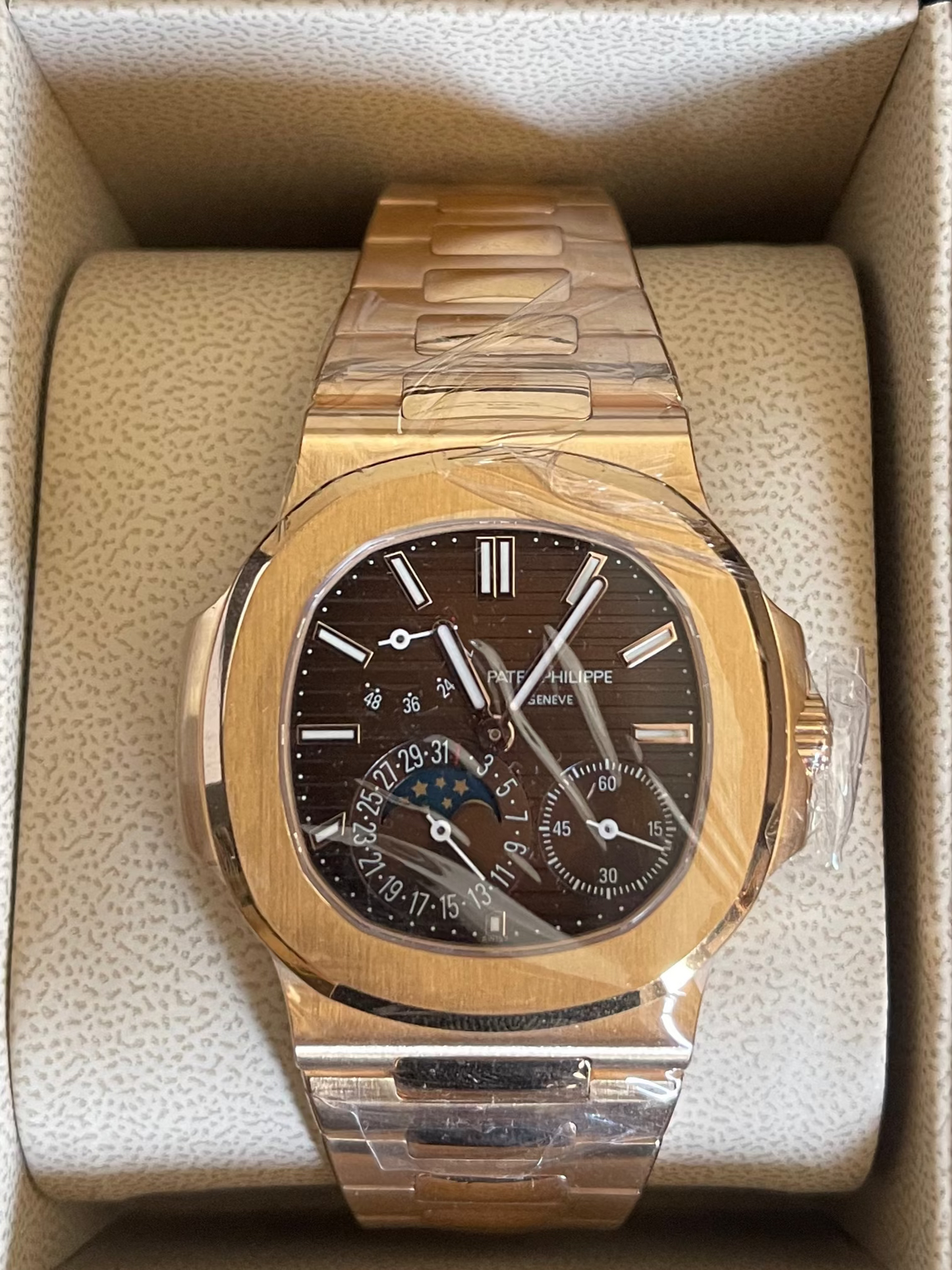 PP Nautilus Assembled 90% 40mm 5712/1A-010  Stainless Gold-plated