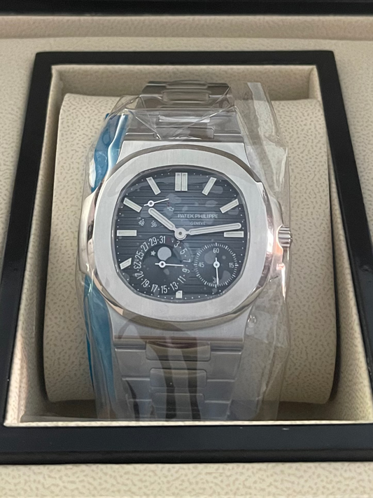 PP Nautilus Assembled 100% 40mm 5712/1A-010  Stainless Steel Blue Dial