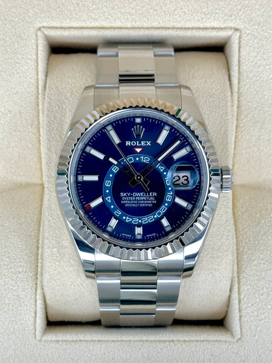 Sky-Dweller Assembled 42mm 326934 Stainless Steel Oyster Blue Dial