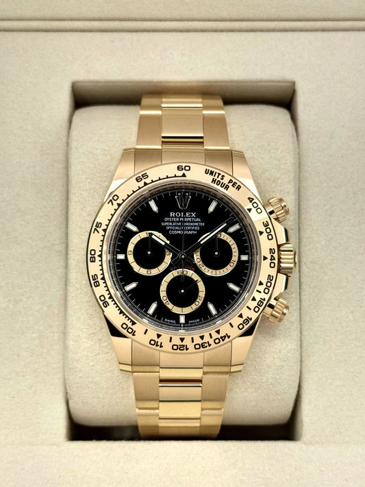 Daytona Assembled 40mm 126508 18K Yellow Gold plated Black Dial