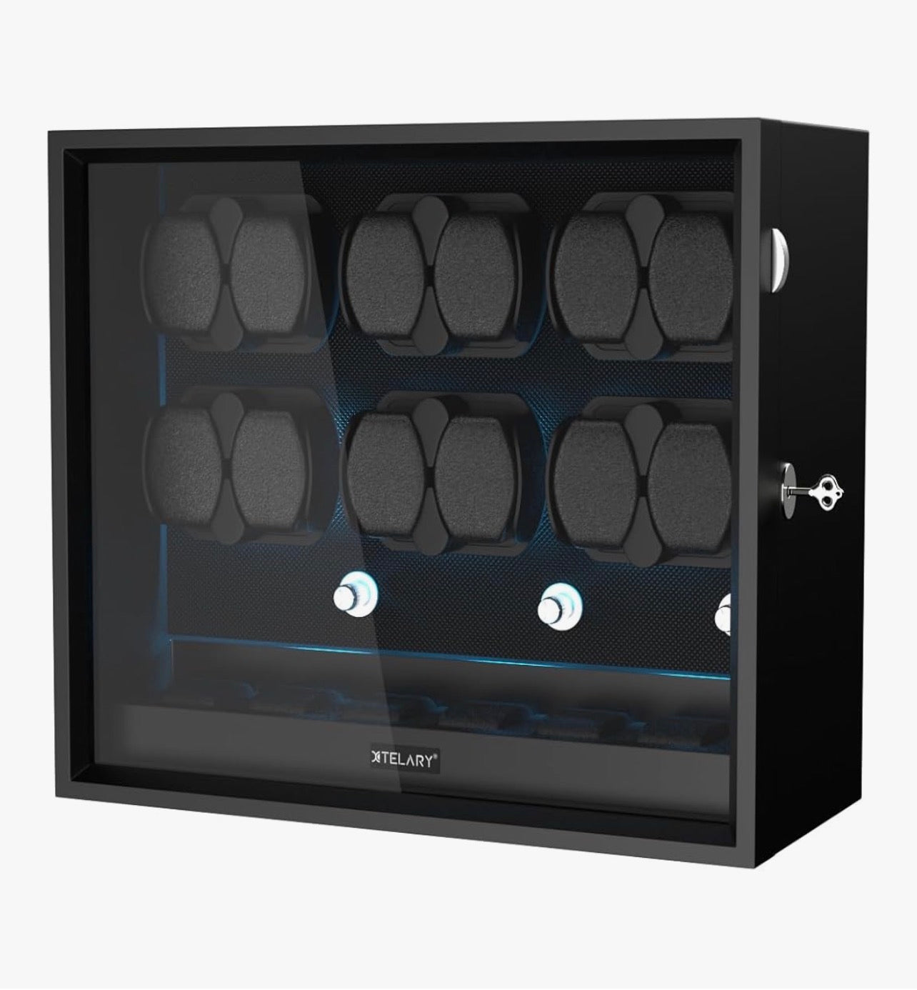 Automatische horlogewinder zwart 12 horloges