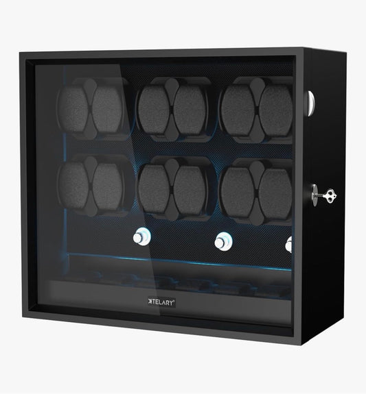 Automatic Watch Winder Black 12 Watches