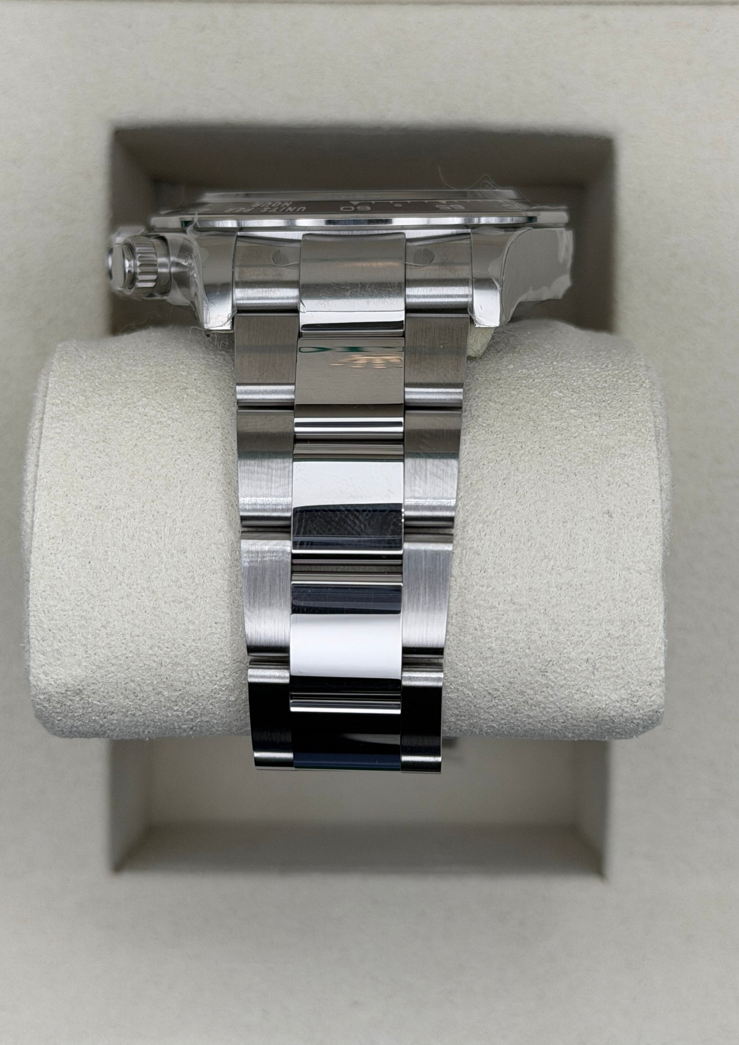 NUOVO 2025 Daytona Assemblato (100) 40mm 126506 Platino Ghiaccio Blu Quadrante con Diamanti Baguette