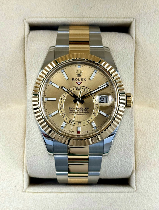 Sky-Dweller Assembled 42mm 326933 Two-Tone Oyster Champagne Dial