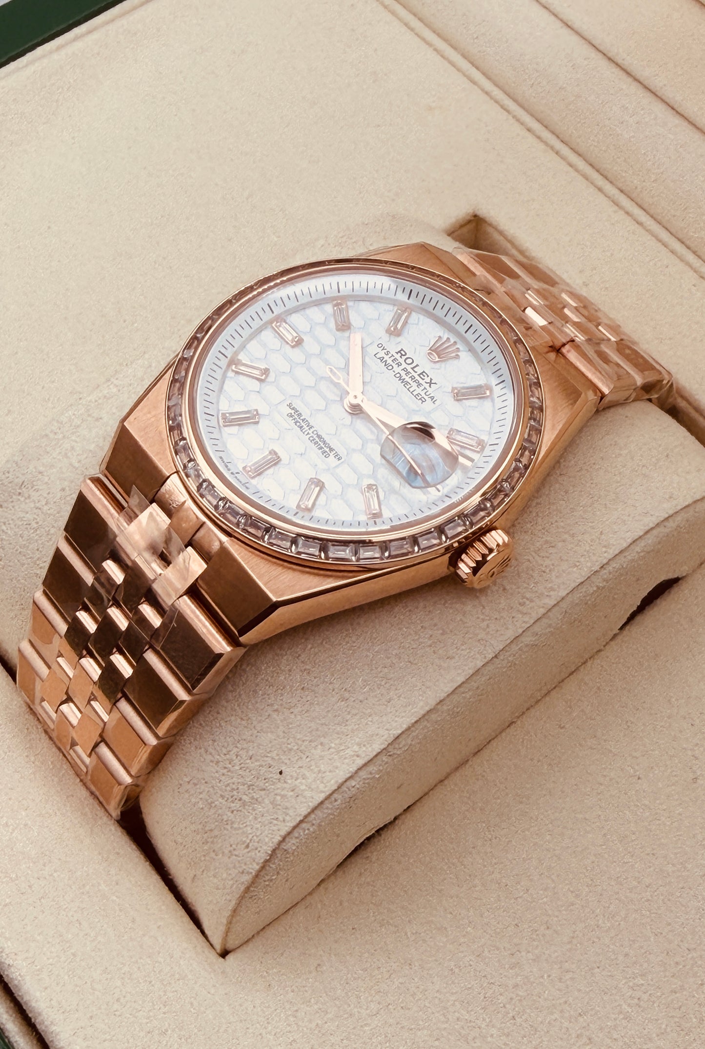 NUOVO 2025 Land-Dweller 90% 36 mm placcato oro Diamante Moissanite