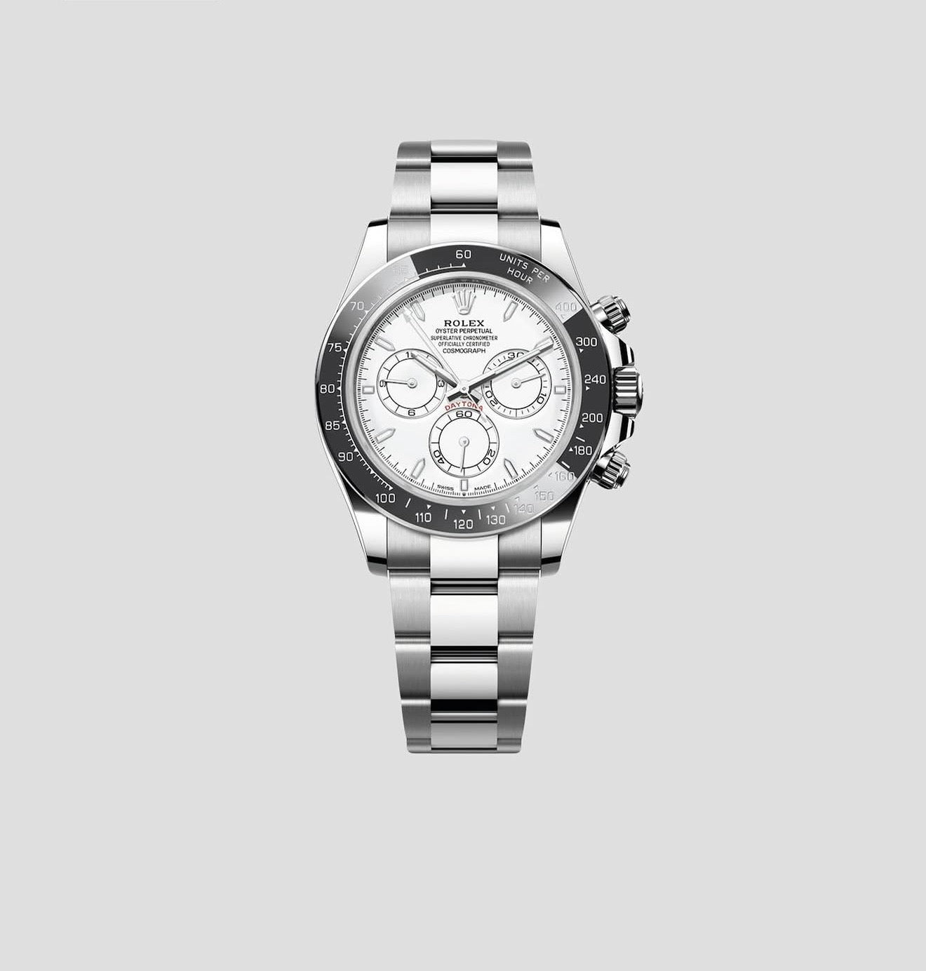NEW 2026 Daytona Assembled 40mm 126500LN Rolesium Panda albinio Platinum