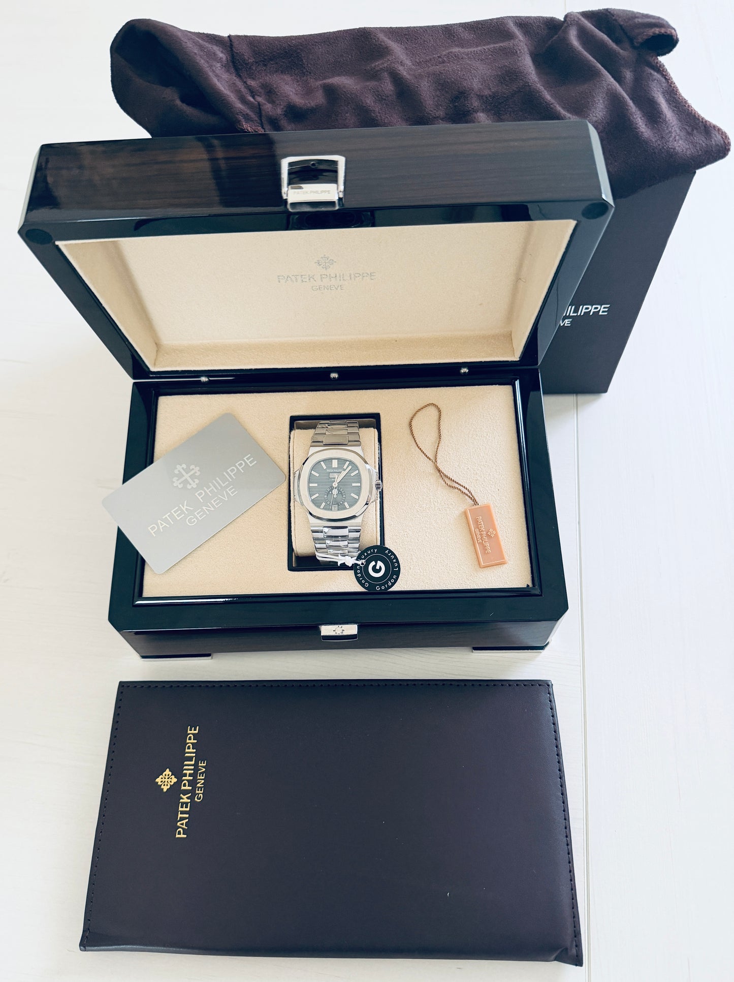 PP Nautilus Samlet 100% 40,5mm 5726/1A-014 Nautilus Månefase Blå Skive