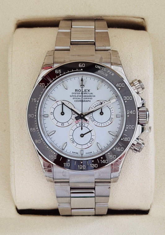 NEW 2026 Daytona Assembled 40mm 126500LN Rolesium Panda albinio Platinum
