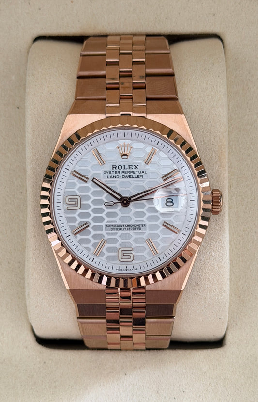 NEW 2025 Land-Dweller 90% 40 mm 127335 Gold Plated Everose