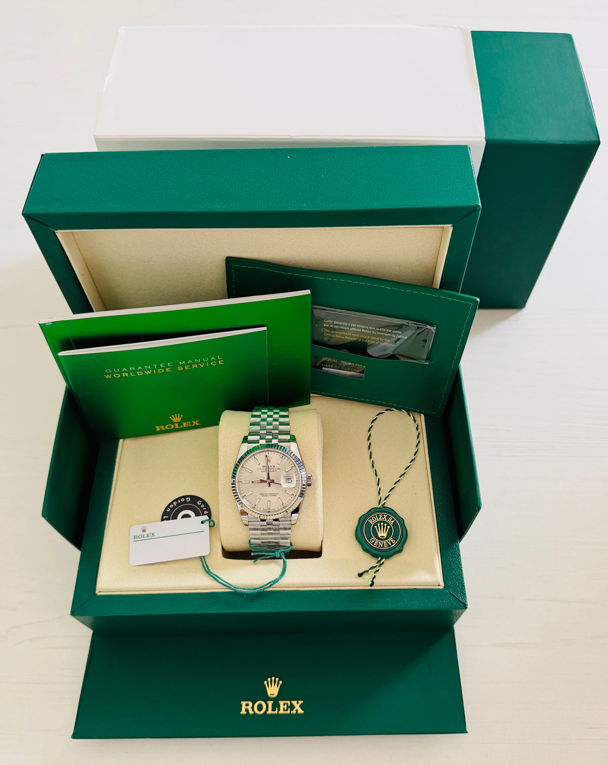 Datejust Assembled (100) NEW 2024 36mm 126234 Jubilee Silver Dial