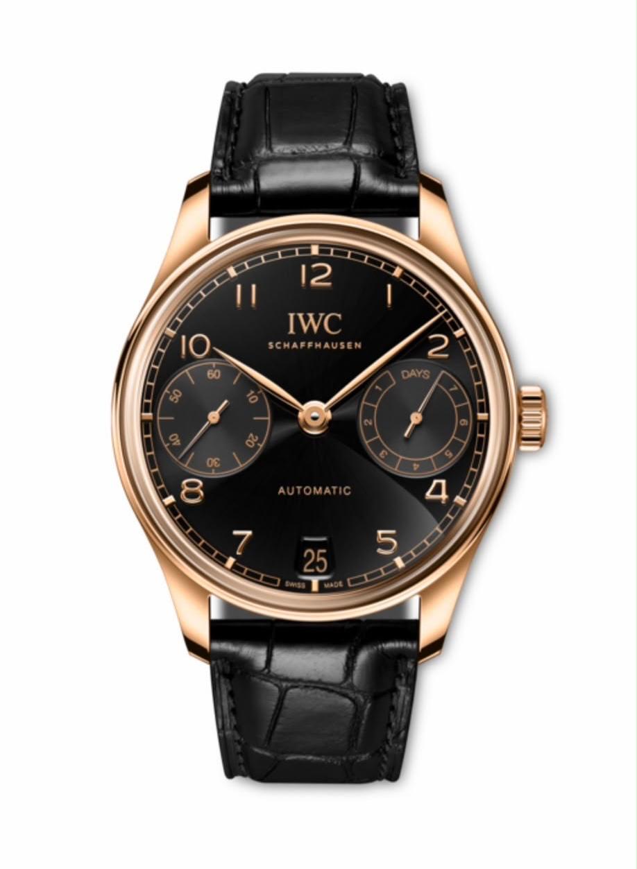 IW501707 IWC monterad (100) 42 mm Portuguese guldfärgad svart urtavla