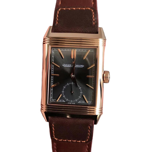 Jaeger-LeCoultre Reverso Duoface steel rosè grey dial