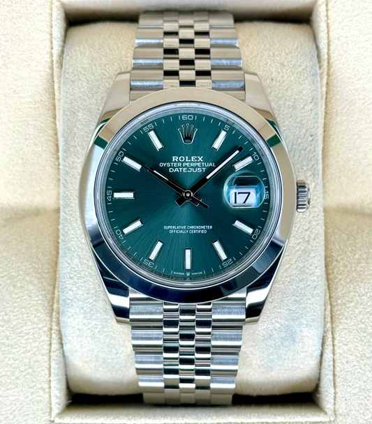 Datejust Assembled (100) 41mm 126300 Jubilee Green Dial