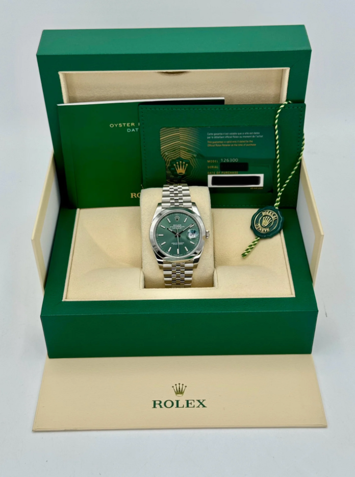 Datejust Assembled (100) 41mm 126300 Jubilee Green Dial