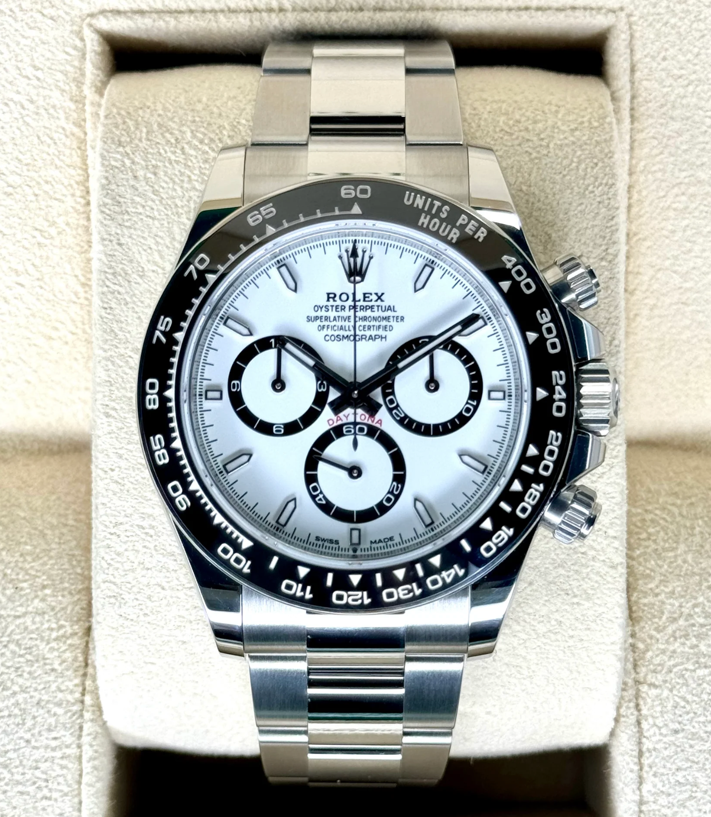 Daytona Assembled (100) 40mm 126500LN Stainless Steel Panda Dial