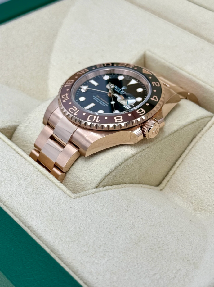 GMT-Master II Assembled (100) "Rootbeer" 40mm 126715CHNR Rose Gold-plated steel