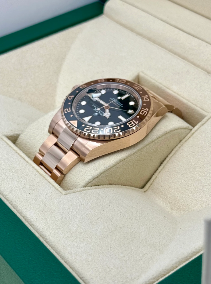 GMT-Master II Assembled (100) "Rootbeer" 40mm 126715CHNR Rose Gold-plated steel