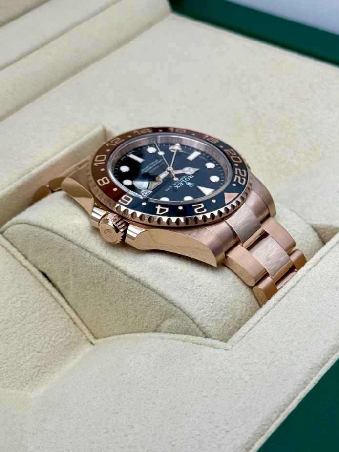 GMT-Master II Assembled (100) "Rootbeer" 40mm 126715CHNR Rose Gold-plated steel