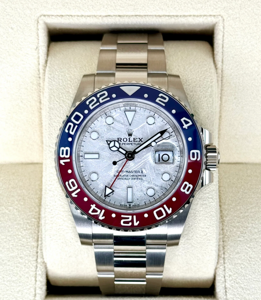 GMT-Master II Assembled (100) "Pepsi" 40mm 126619BLRO Color Meteorite Dial