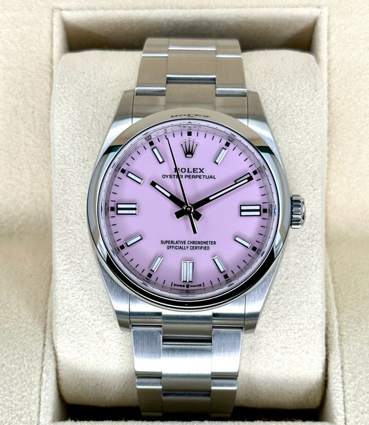 Oyster Perpetual Assembled (100) 36mm 126000 Candy Pink Dial