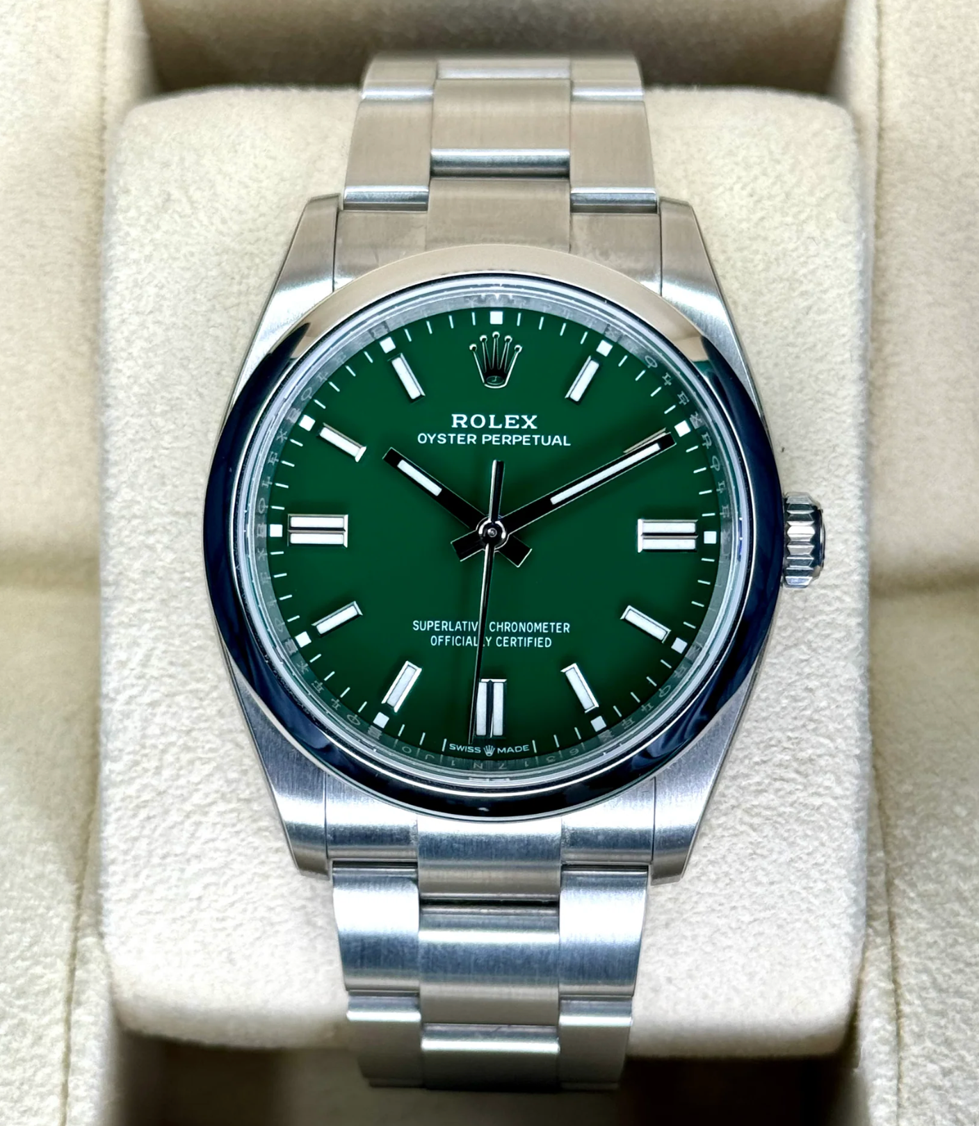 Oyster Perpetual Assembled (100) 36mm 126000 Green Dial