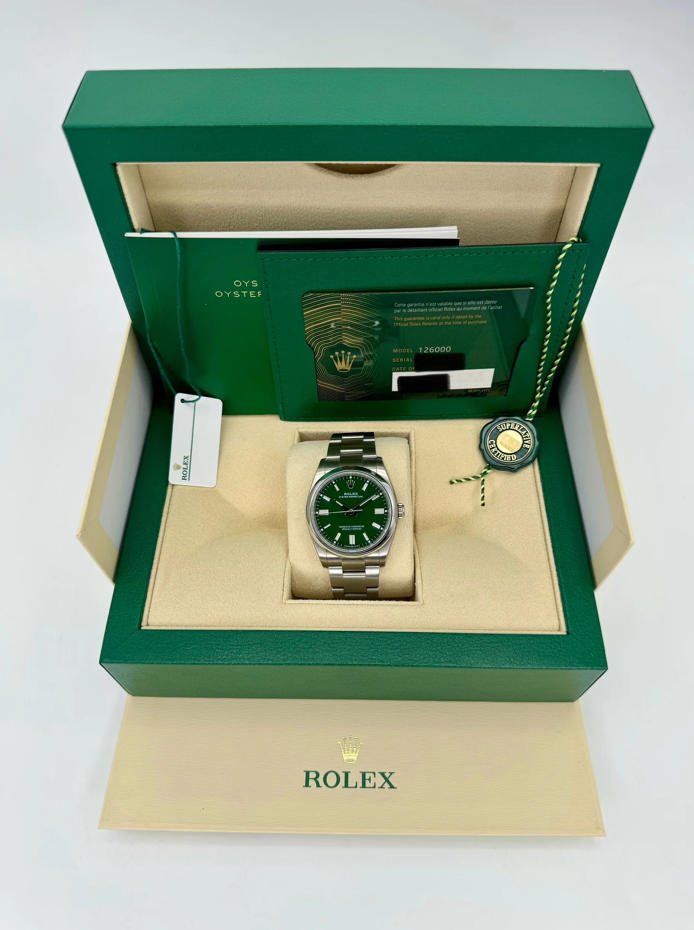 Oyster Perpetual Assembled (100) 36mm 126000 Green Dial