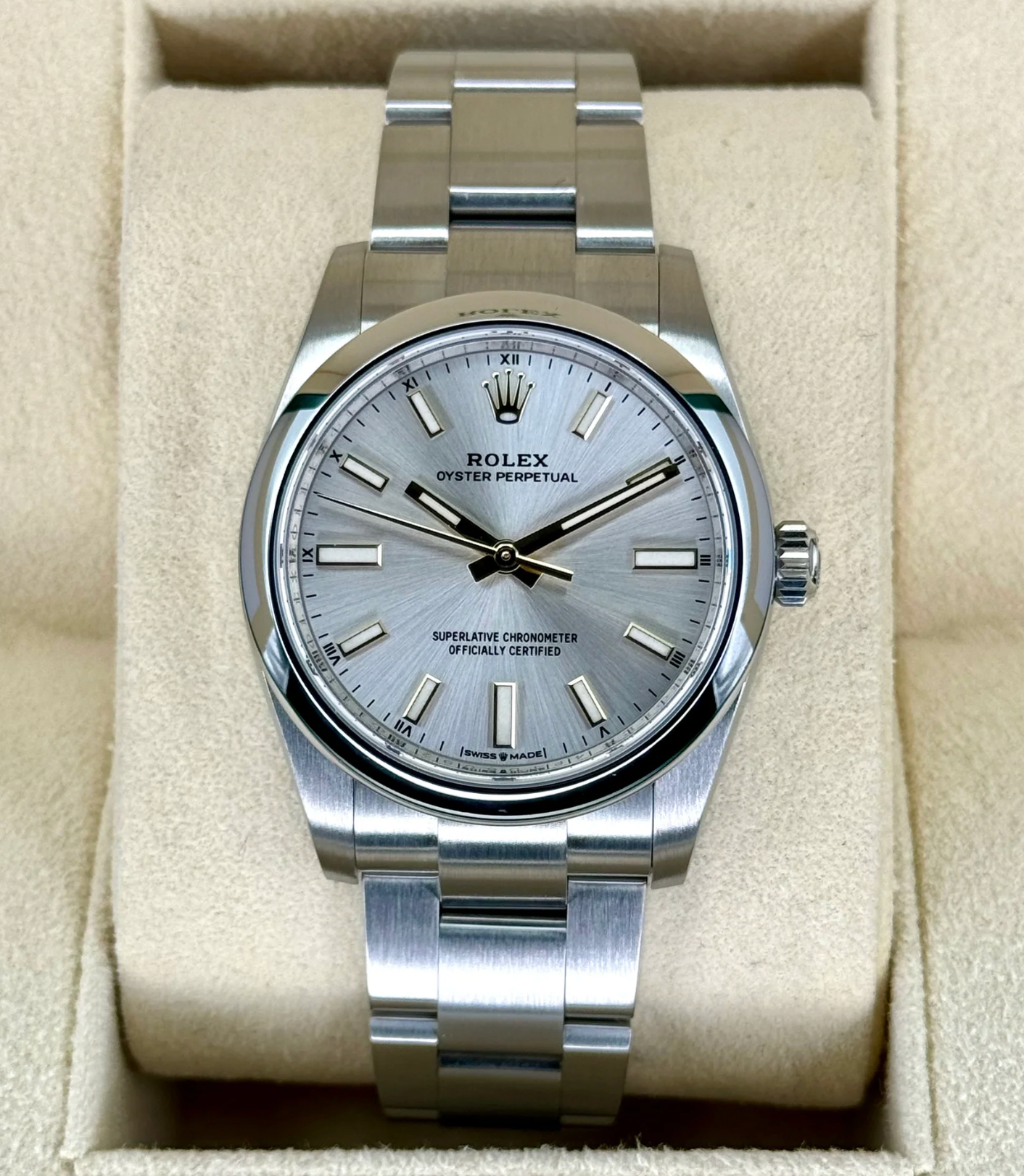 Oyster Perpetual Assembled (100) 36mm 126000 Stainless Steel Silver Dial