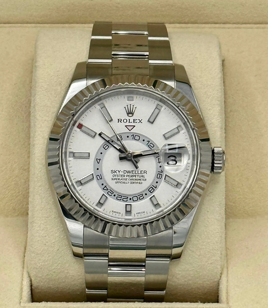 Sky-Dweller Assembled 42mm 326934 Stainless Steel Oyster White Dial