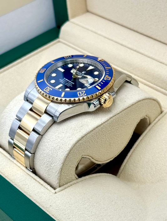 Submariner Assembled (100) "Bluesy" 41mm 126613LB Zweifarbiges blaues Zifferblatt Vergoldeter Stahl 