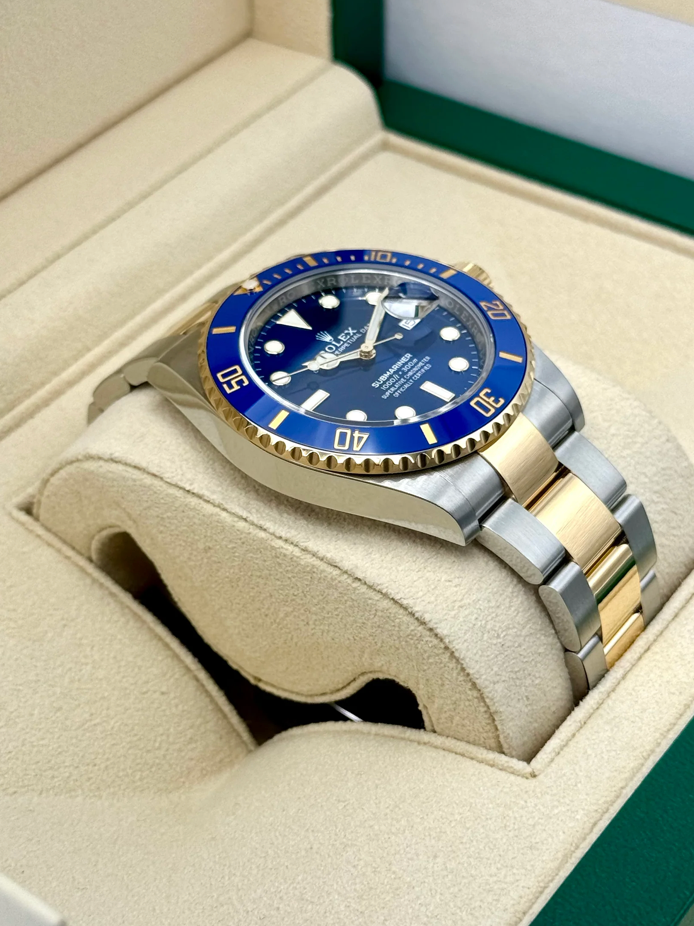 Submariner Assembled (100) "Bluesy" 41mm 126613LB Two-Tone Blue Dial Gold-plated steel