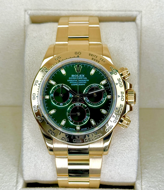 Daytona Assembled (100) 2020 "John Mayer" 40mm 116508 Yellow Gold Green Dial