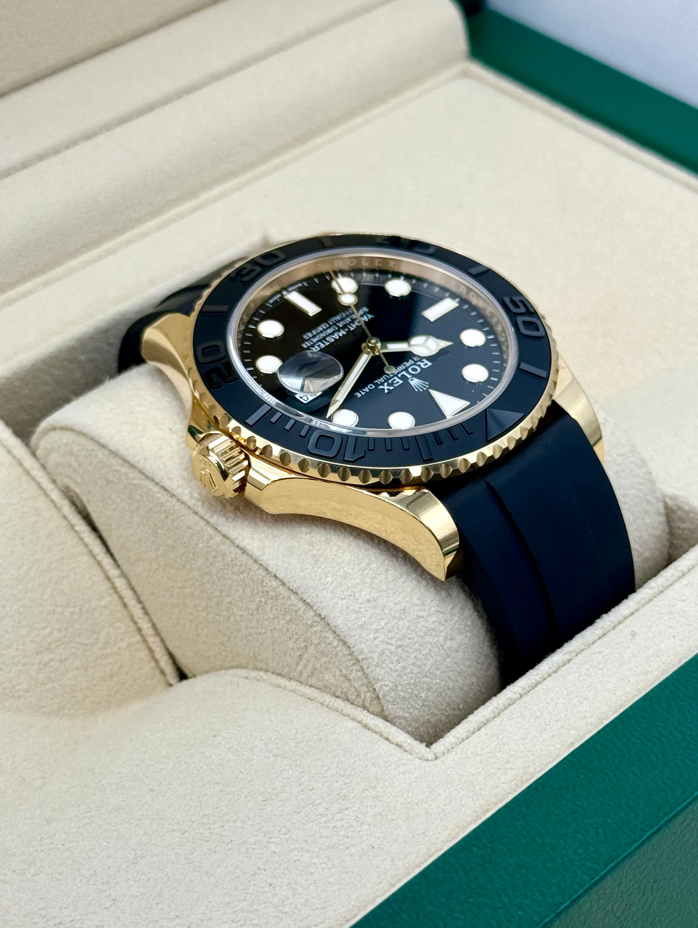 NEW 2024 Yacht-Master Assembled (100) 42mm 226658 Gold-plated steel Oysterflex Black Dial