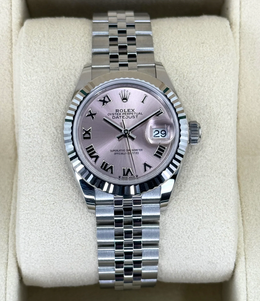 Datejust Assembled (80) NEW 2024 Lady Datejust 28mm 279174 Stainless Steel Jubilee Pink Dial