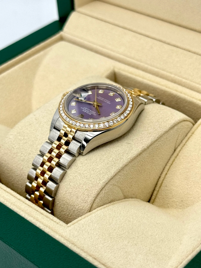 Datejust Assembled (80) 2018 Lady-Datejust 28mm 279383RBR Lavender Stripe Motif Diamond Dial