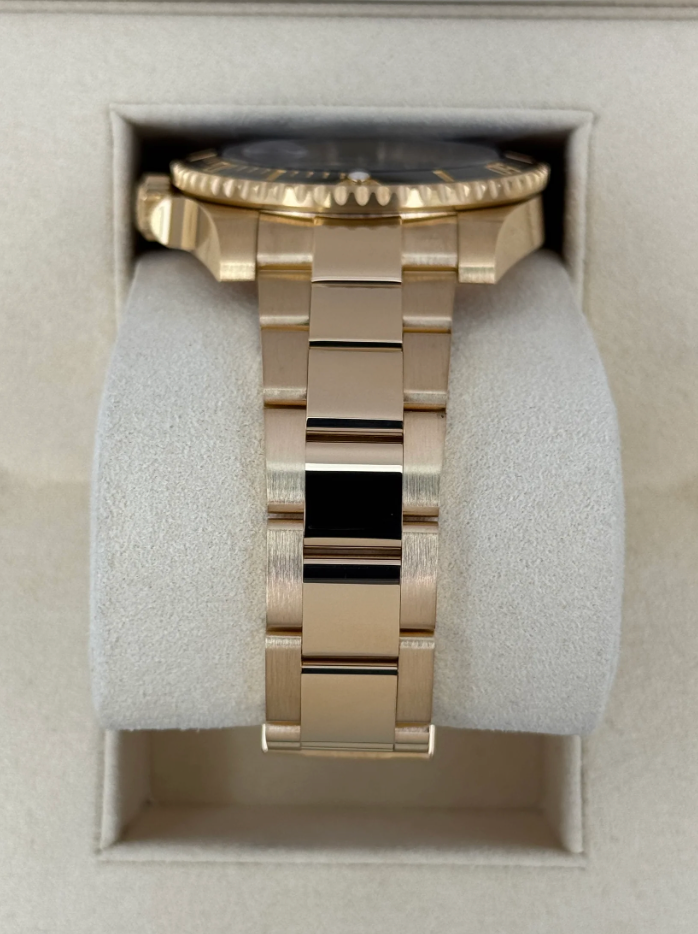 2020 Submariner (100) 40mm 116618LN 18K Gelbgold plattierter Stahl Schwarzes Zifferblatt