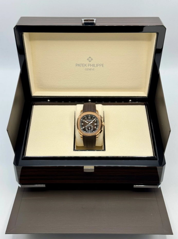 PP Assembled 90% 5968R Aquanaut Chronograph Rose Steel