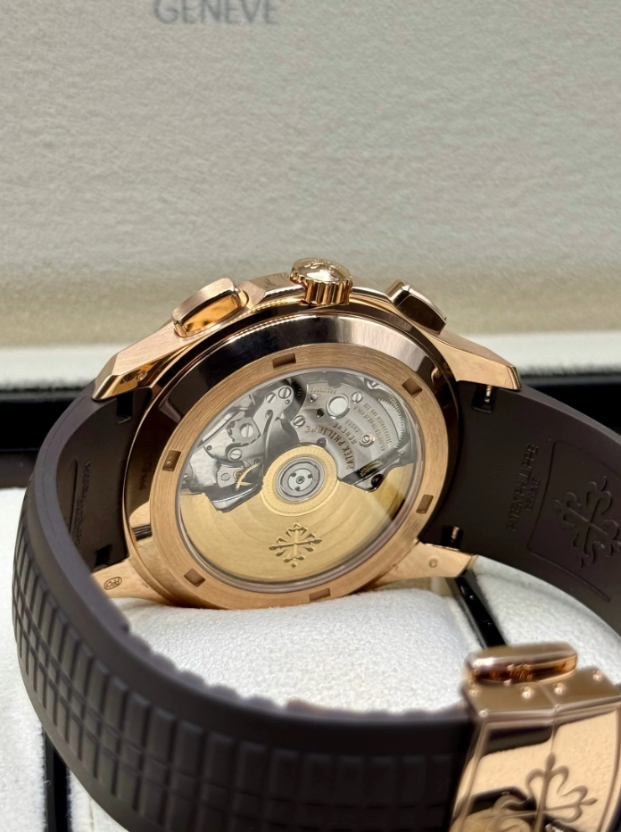 PP Assembled 90% 5968R Aquanaut Chronograph Rose Steel