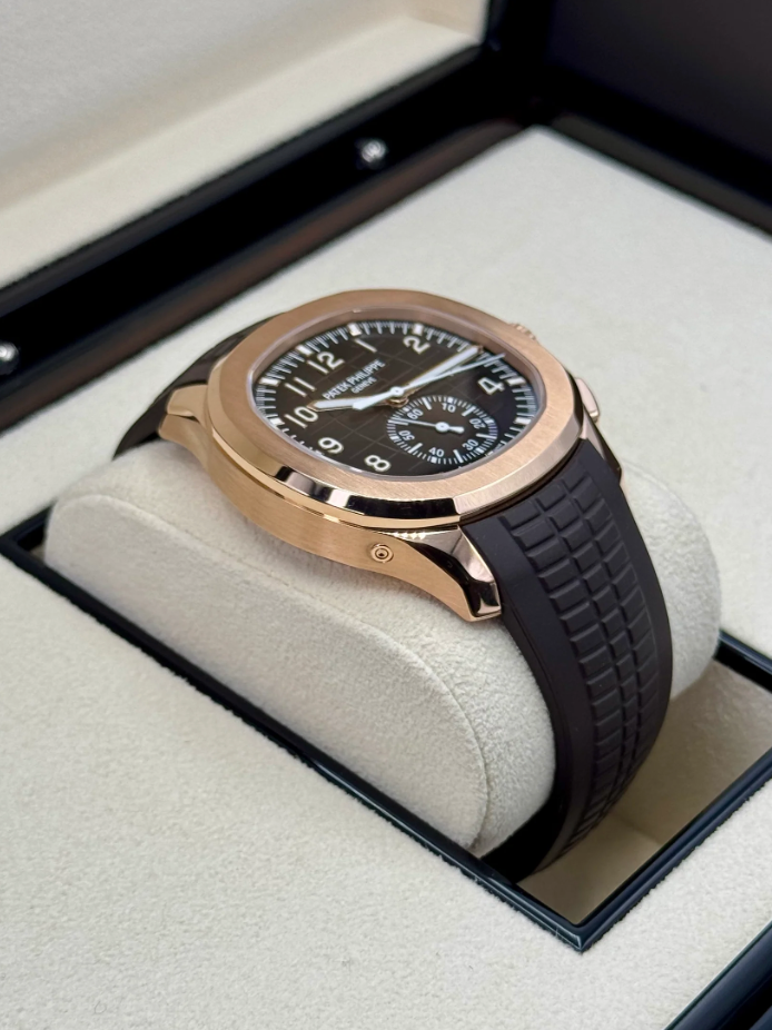 PP Assembled 90% 5968R Aquanaut Chronograph Rose Steel